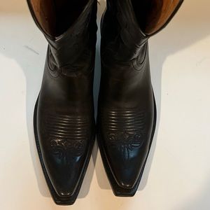 Lucchese western black boots